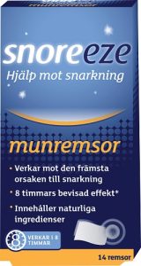 Snoreeze munremsor förpackning